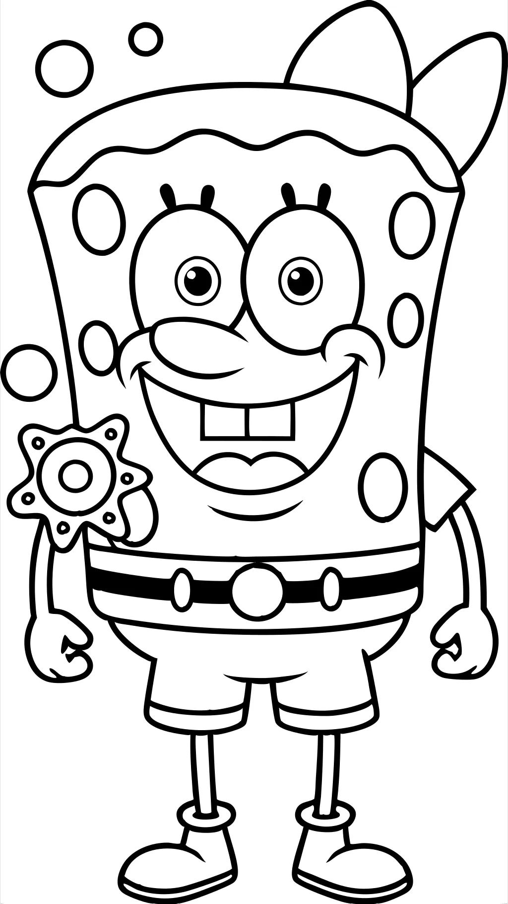 spongebob color pages